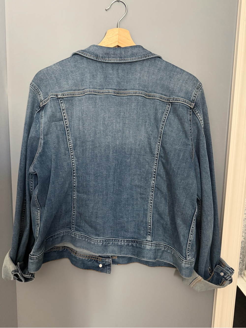J. Crew Light Blue Denim Jacket - Women's Jean Jacket - Picture 2 of 3